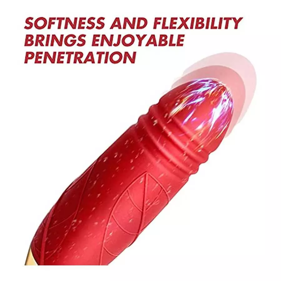 The Rose Toy for Women - Rose Clitorial Sucking Toy with 10 Intense Suction - 2022 Rose Sex Toy with Tongue and Suck - Rechargea