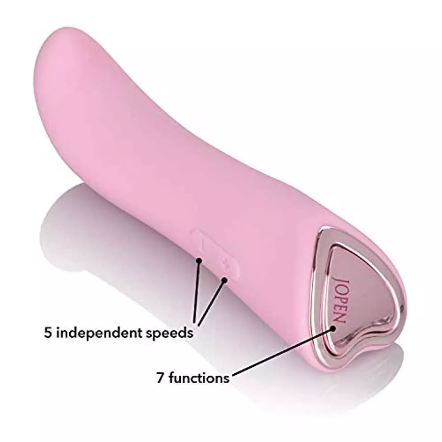 JOPEN Amour Mini G - 7 Function Silicone Body Vibrator - Waterproof Sex Toys for Women 35 Vibration Function Massager - Pink