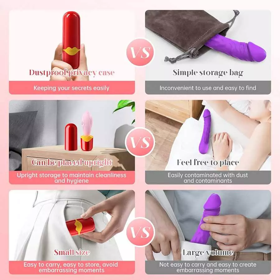 Vibrator for Woman Quiet Bullet Vibrator Adult Sex Toys, 10 Vibration Modes Clitoral Nipple Vagina Stimulator, Vibrating Wand fo