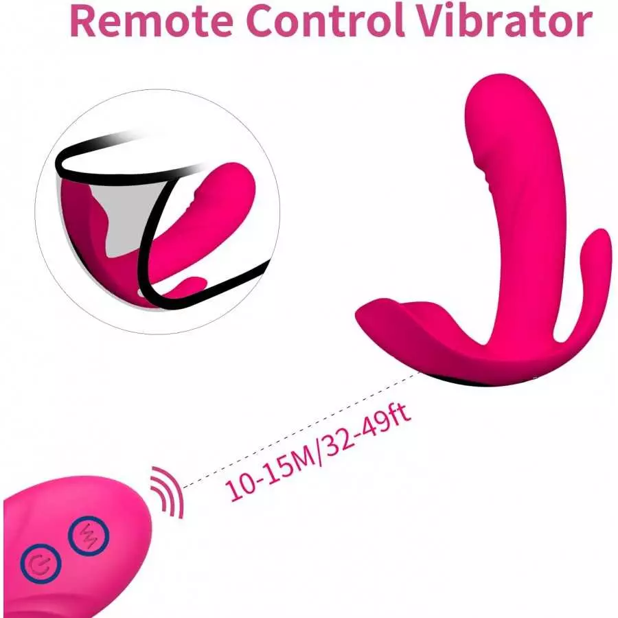 Powerful Wearable Vibrator Dildo with Remote Control, Adult Couple Sex Toy, Women Vibrating Panty with 12 Vibration Modes, Recha Powerful Wearable Vibrator Dildo with Remote Control, Adult Couple Sex Toy, Women Vibrating Panty with 12 Vibration Modes, Recha