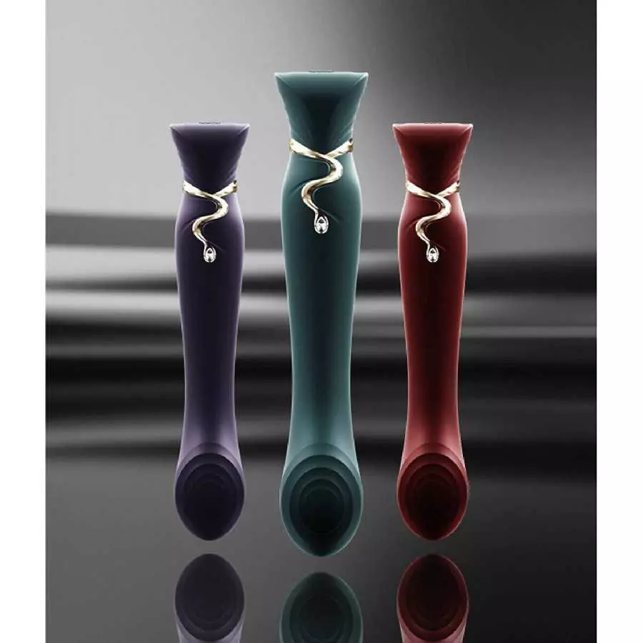 ZALO Queen Set G-spot PulseWave Vibrator with Suction Sleeve | Waterproof Sex Toy with 8 Vibration Modes 8 Pulse-Wave Modes | US