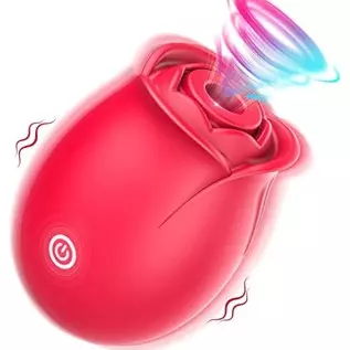 Rose Toy for Woman,Rechargeable Clitorals Stimulator with 10 Vibration Option Pleasure Sex Toy for Clitoral & Nipple Stimulation