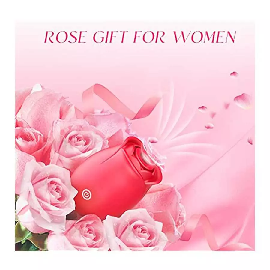 Rose Toy for Woman,Rechargeable Clitorals Stimulator with 10 Vibration Option Pleasure Sex Toy for Clitoral & Nipple Stimulation