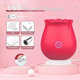 Rose Toy for Woman,Rechargeable Clitorals Stimulator with 10 Vibration Option Pleasure Sex Toy for Clitoral & Nipple Stimulation Rose Toy for Woman,Rechargeable Clitorals Stimulator with 10 Vibration Option Pleasure Sex Toy for Clitoral & Nipple Stimulation
