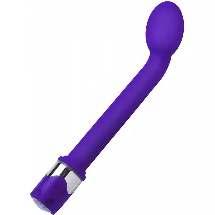 Trinity Vibes Sequin Series G-spot Vibrator with Bling, Purple Trinity Vibes Sequin Series G-spot Vibrator with Bling, Purple