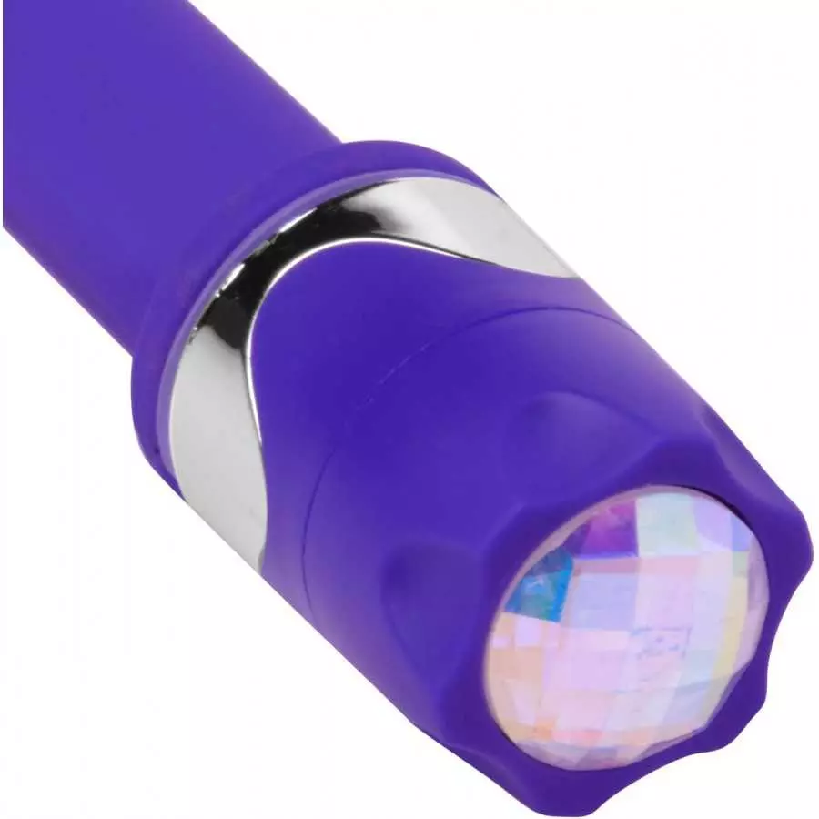 Trinity Vibes Sequin Series G-spot Vibrator with Bling, Purple