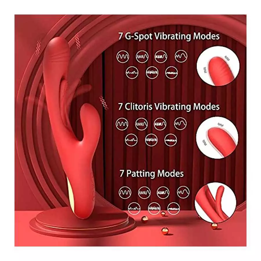 15-Day Fast DELIVERY Rabbit Patting Vibrator for Clitoris Women Stimulator Massager Powerful G Spot Vibrating Sex Toys Female Go