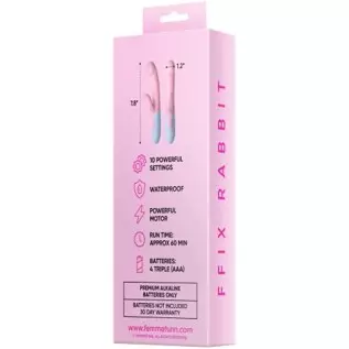 ffix rabbit vibrator provides dual stimulation with 20 powerful vibration modes and more powerful boost mode, this waterproof, b ffix rabbit vibrator provides dual stimulation with 20 powerful vibration modes and more powerful boost mode, this waterproof, b