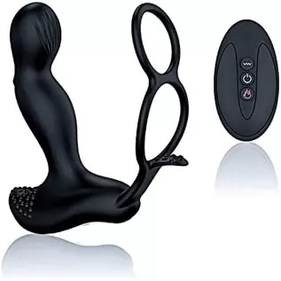 2022 Prostate Massager Anal Vibrator Thrusting Vibrating 7 Modes with Cock Ring Anal Plug Anal Sex Toys Massager for Men Anal To