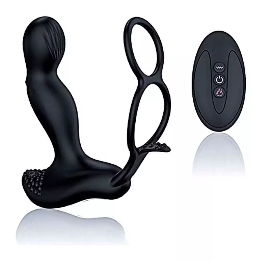 2022 Prostate Massager Anal Vibrator Thrusting Vibrating 7 Modes with Cock Ring Anal Plug Anal Sex Toys Massager for Men Anal To