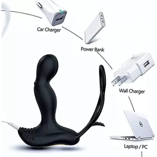 2022 Prostate Massager Anal Vibrator Thrusting Vibrating 7 Modes with Cock Ring Anal Plug Anal Sex Toys Massager for Men Anal To