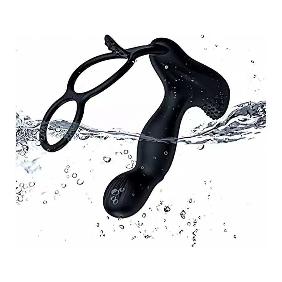 2022 Prostate Massager Anal Vibrator Thrusting Vibrating 7 Modes with Cock Ring Anal Plug Anal Sex Toys Massager for Men Anal To