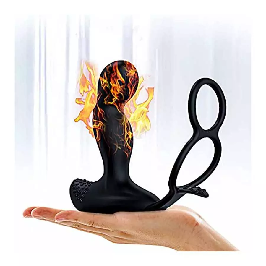 2022 Prostate Massager Anal Vibrator Thrusting Vibrating 7 Modes with Cock Ring Anal Plug Anal Sex Toys Massager for Men Anal To