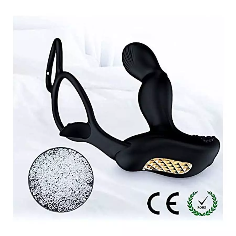 2022 Prostate Massager Anal Vibrator Thrusting Vibrating 7 Modes with Cock Ring Anal Plug Anal Sex Toys Massager for Men Anal To
