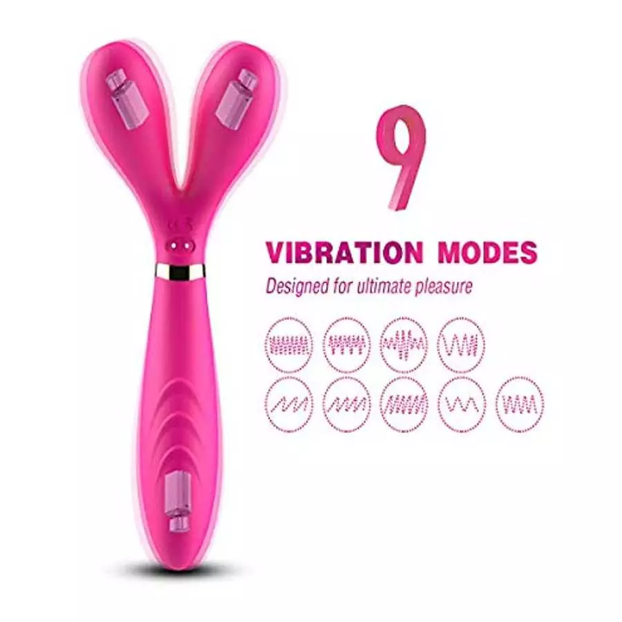 Clitorial Stimulator with 3 Powerful Vibrators and 9 Speed Adult Toy for Women and Couples Rechargeable Waterproof G Spot