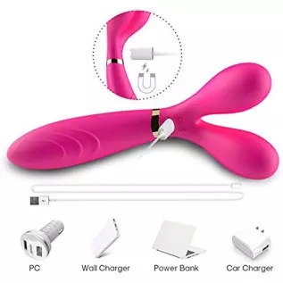 Clitorial Stimulator with 3 Powerful Vibrators and 9 Speed Adult Toy for Women and Couples Rechargeable Waterproof G Spot Clitorial Stimulator with 3 Powerful Vibrators and 9 Speed Adult Toy for Women and Couples Rechargeable Waterproof G Spot