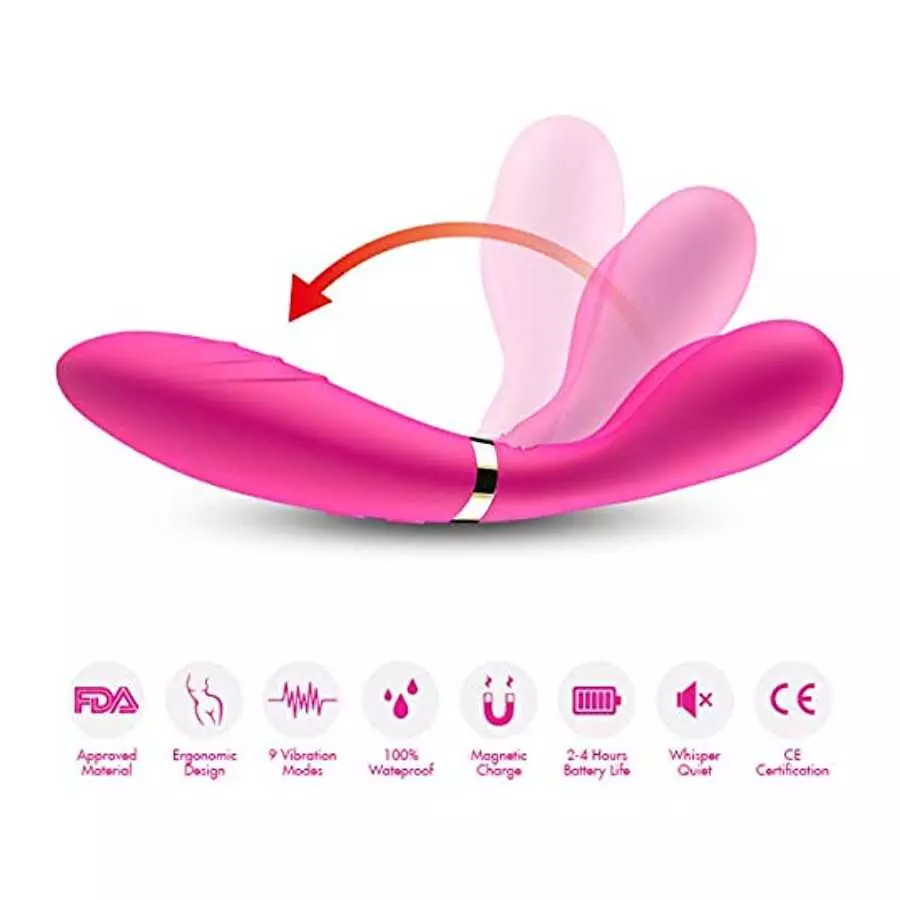 Clitorial Stimulator with 3 Powerful Vibrators and 9 Speed Adult Toy for Women and Couples Rechargeable Waterproof G Spot