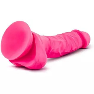 Blush Ruse 7.5 Inch Silicone Dildo, Thick, Girthy, Suction Cup, Strap On Harness Compatible, Sex Toy for Women
