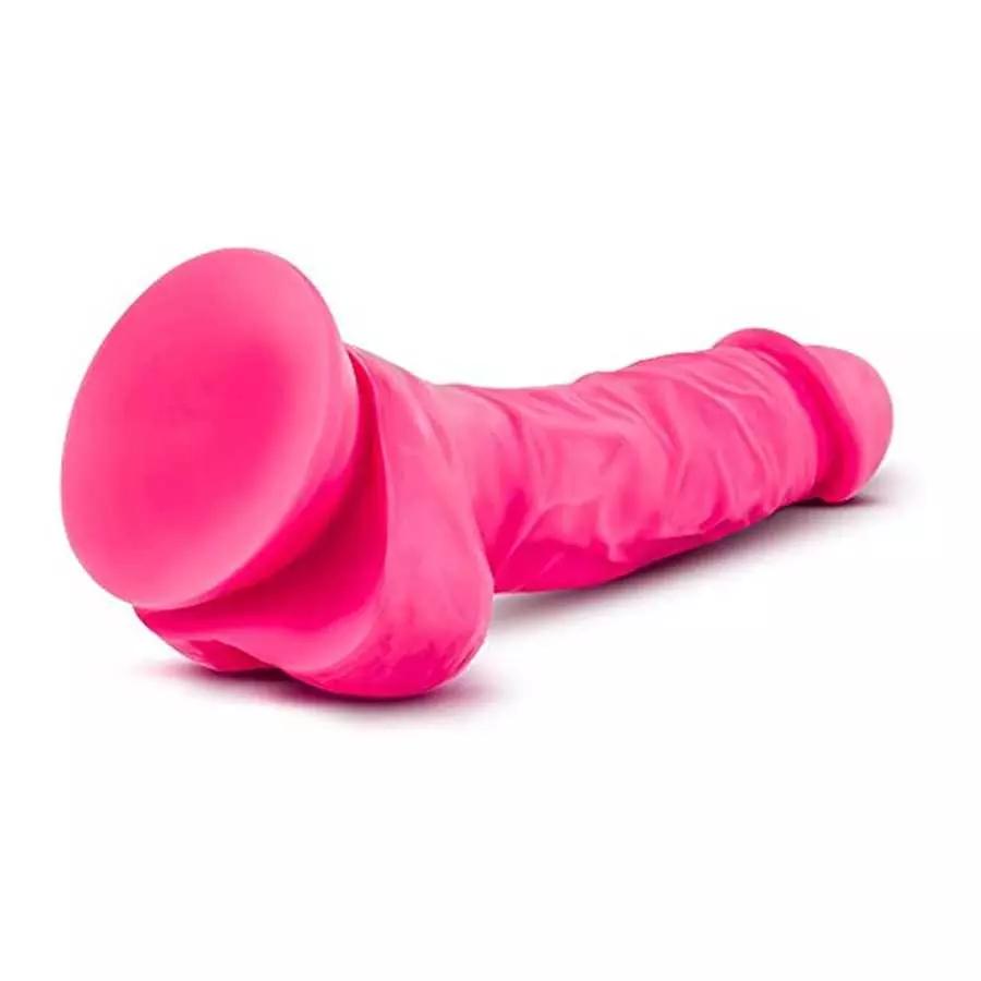 Blush Ruse 7.5 Inch Silicone Dildo, Thick, Girthy, Suction Cup, Strap On Harness Compatible, Sex Toy for Women