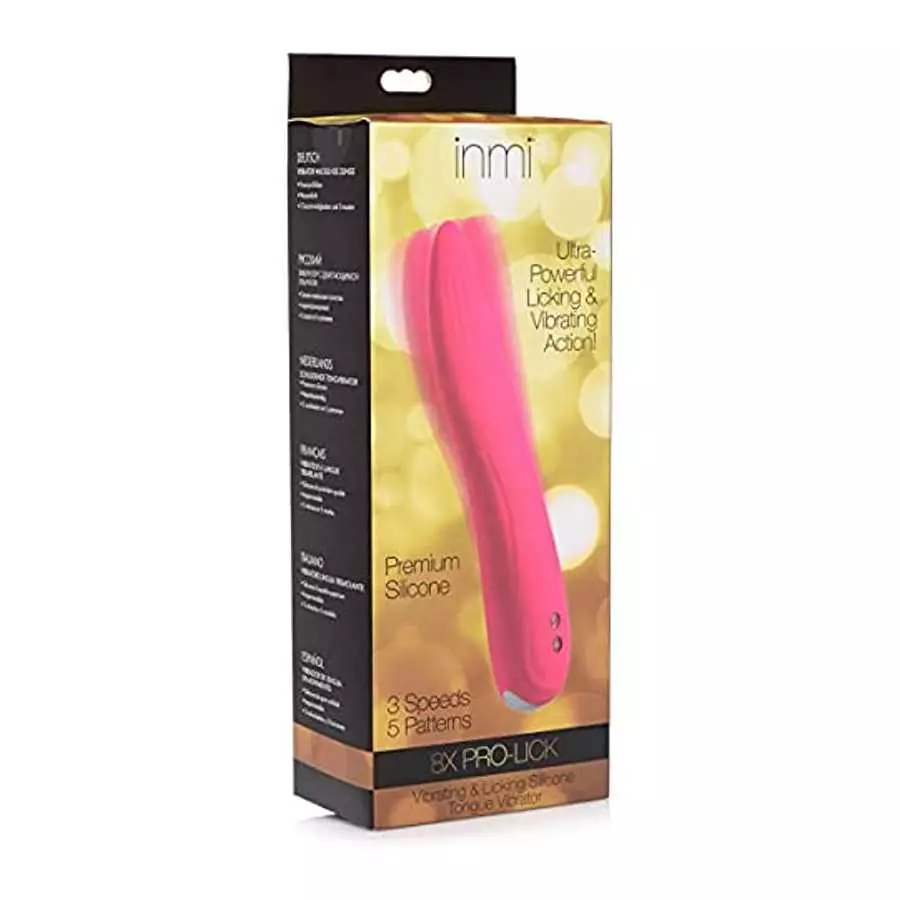 8X Pro-Lick Vibrating & Licking Silicone Tongue Vibrator