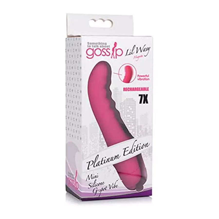 Gossip Lil Wavy 7X Rechargeable Mini Silicone G Spot Vibe Pleasure Toy for Women | 6" Waterproof & Rechargeable Vibe Toy | Seaml