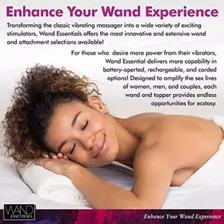 WAND ESSENTIALS Ultra Thrust-Her Deluxe Thrusting and Vibrating Premium Silicone Wand for Women Men & Couples. 3 Speeds & 7 Patt