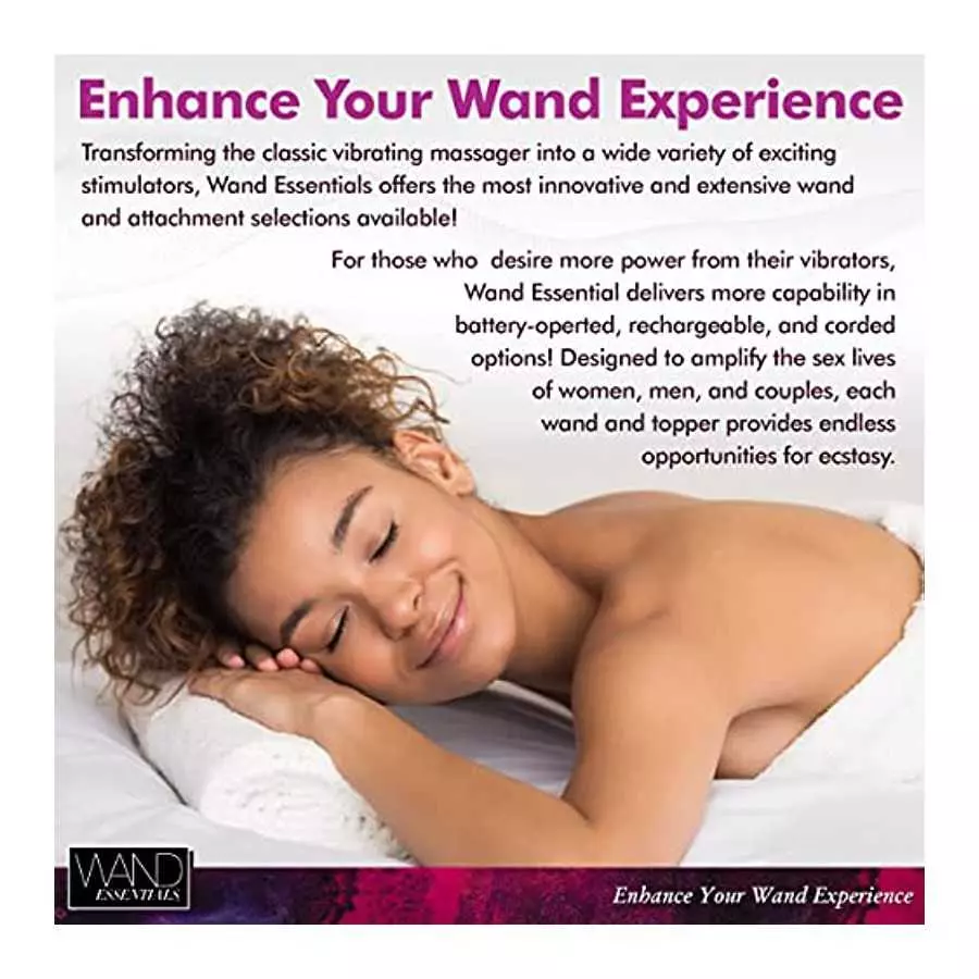 WAND ESSENTIALS Ultra Thrust-Her Deluxe Thrusting and Vibrating Premium Silicone Wand for Women Men & Couples. 3 Speeds & 7 Patt