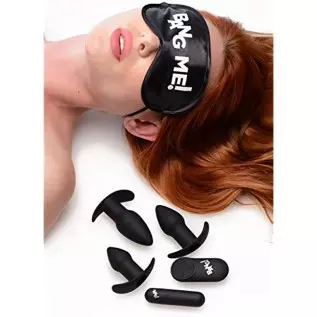 Backdoor Adventure Remote Control 3 Piece Butt Plug Vibe Kit