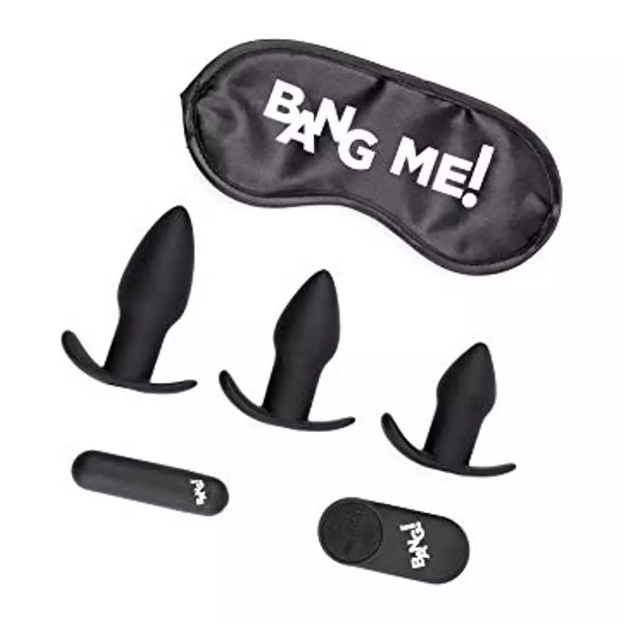 Backdoor Adventure Remote Control 3 Piece Butt Plug Vibe Kit