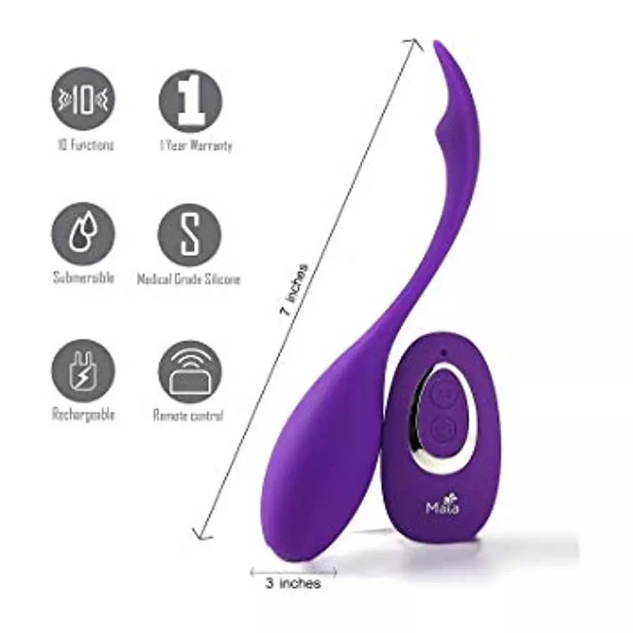 Syrene Remote Control Luxury USB Bullet Vibrator Purple