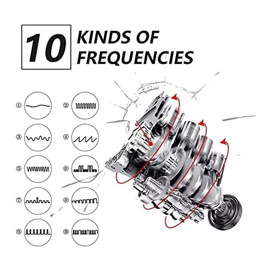 Vibrator Clitoris Anal Butt Plug & G-Spot Nipple Stimulator Vibrating Massager, 10 Powerful Modes Female Nipples Clitoris Stimul