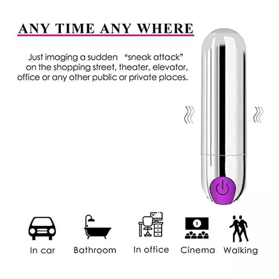 Vibrator Clitoris Anal Butt Plug & G-Spot Nipple Stimulator Vibrating Massager, 10 Powerful Modes Female Nipples Clitoris Stimul