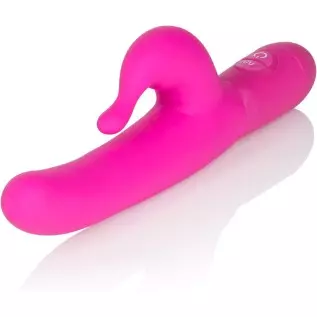 CalExotics 10 Function Teasing Tickler - Waterproof Silicone Rabbit Vibrator – Adult Sex Toys for Couples - Clitoral G Spot Mass