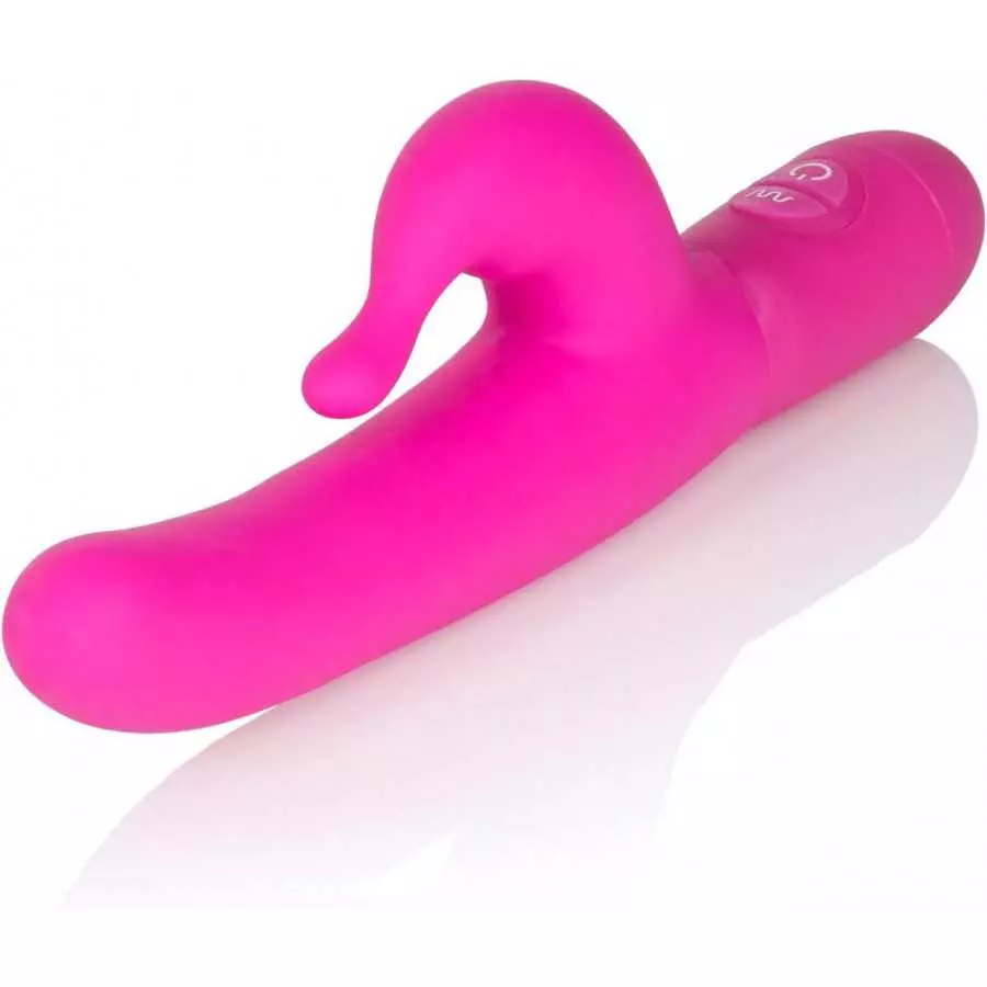 CalExotics 10 Function Teasing Tickler - Waterproof Silicone Rabbit Vibrator – Adult Sex Toys for Couples - Clitoral G Spot Mass