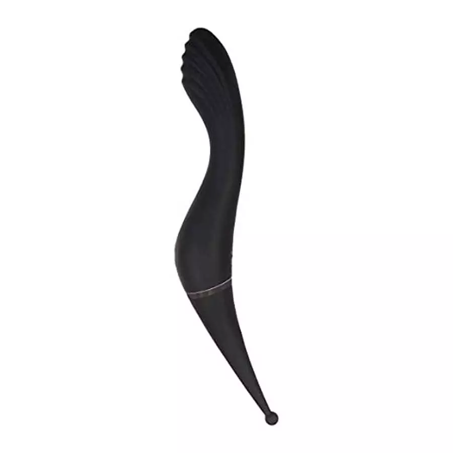 Evolved Love Is Back - Tantalizing Teaser - Rechargeable Silicone Dual End Vibrator - Black