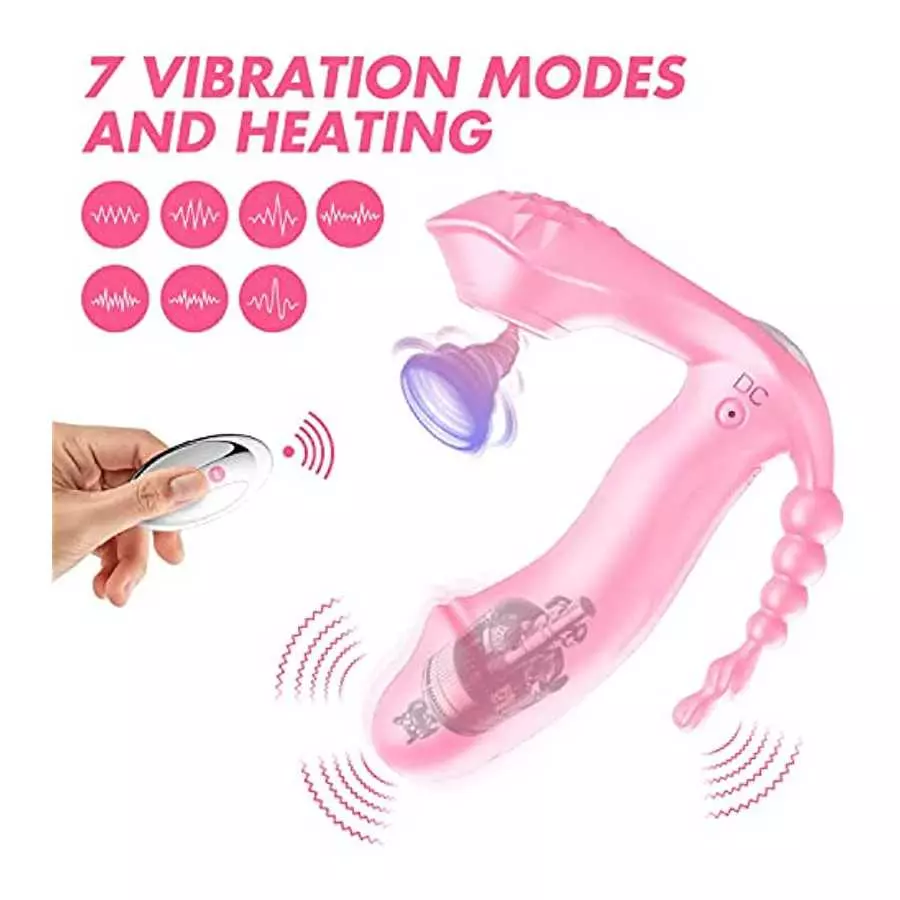 2022 G Spot Clitoral Anal Vibrator Sex Toy with 7 Vibration Modes Waterproof Rechargeable Rose Toy Adult Toy for Women
