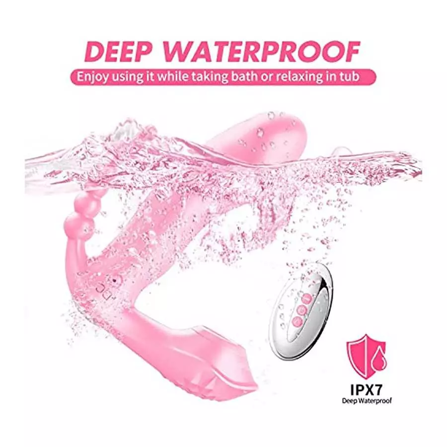 2022 G Spot Clitoral Anal Vibrator Sex Toy with 7 Vibration Modes Waterproof Rechargeable Rose Toy Adult Toy for Women