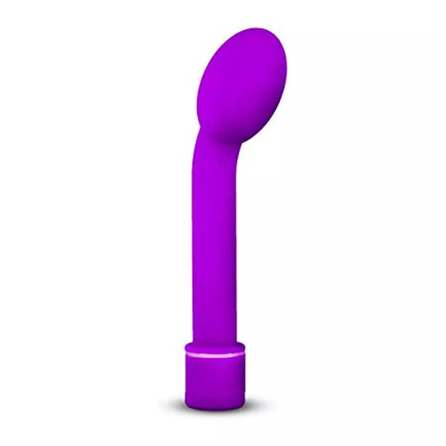 Petite Multi Speed Curved Tip Vibrator - Slim G Spot Stimulator - Waterproof - Sex Toy for Women - Sex Toy for Couples (Purple)