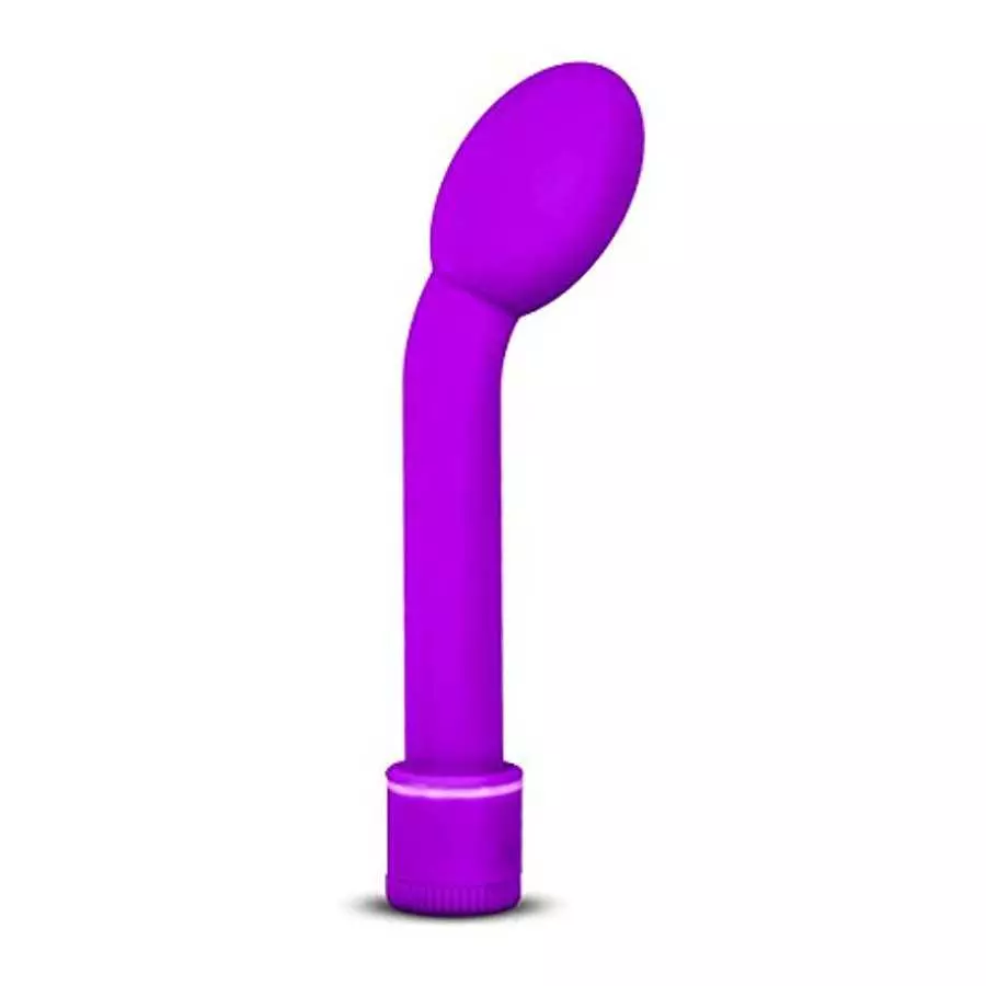 Petite Multi Speed Curved Tip Vibrator - Slim G Spot Stimulator - Waterproof - Sex Toy for Women - Sex Toy for Couples (Purple)