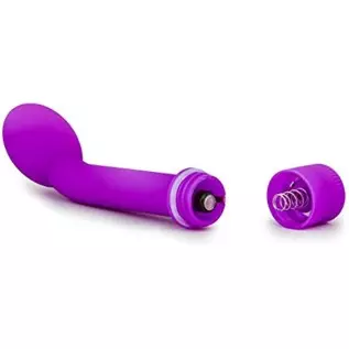 Petite Multi Speed Curved Tip Vibrator - Slim G Spot Stimulator - Waterproof - Sex Toy for Women - Sex Toy for Couples (Purple)