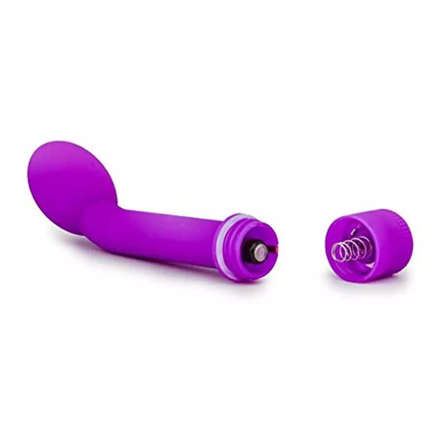 Petite Multi Speed Curved Tip Vibrator - Slim G Spot Stimulator - Waterproof - Sex Toy for Women - Sex Toy for Couples (Purple)