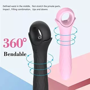 G Spot Vibrator Dildo for Women Dildo Vibrator for Vagina Clitoris Anal Stimulation Rechargeable Vibrating Wand for her Pleasure