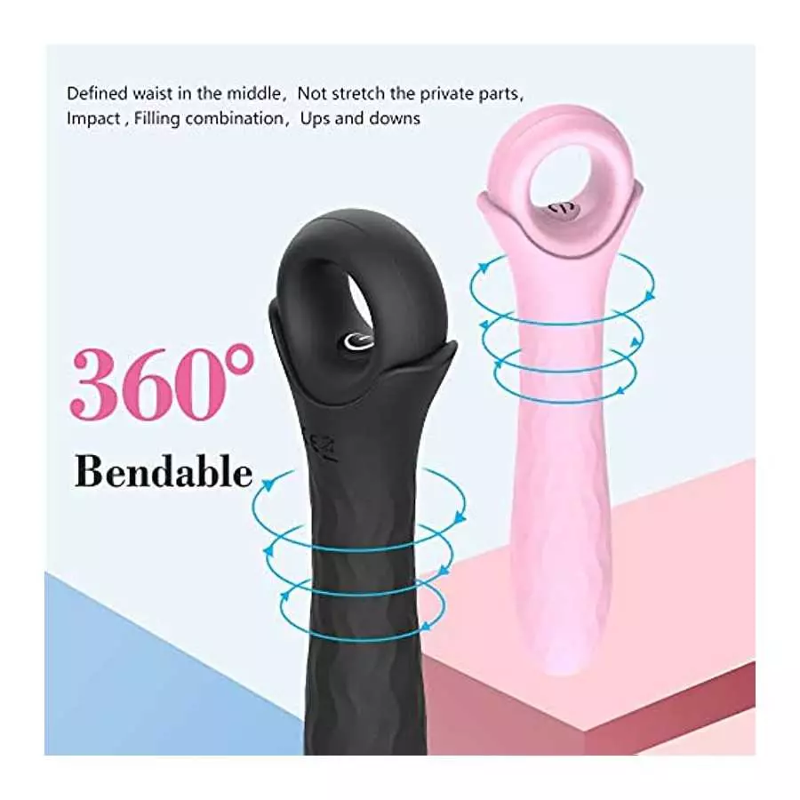 G Spot Vibrator Dildo for Women Dildo Vibrator for Vagina Clitoris Anal Stimulation Rechargeable Vibrating Wand for her Pleasure