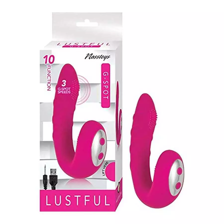Lustful G-Spot Silicone Rechargeable Vibrator (Pink)