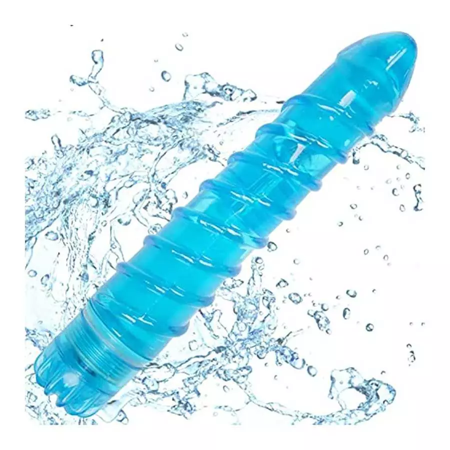 Textured Waterproof Vibrator - Swirl Rippled Texture for Clit and G Spot Stimulation - Multi-Speed Powerful Sex Toy