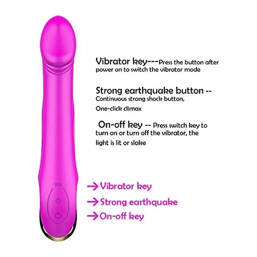 G-Spot Realistic Dildo Vibrators Clitoral Stimulator for Women,Personal Massager Waterproof Rechargeable Sex Toy for Couple