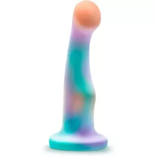 Blush Avant Opal Dreams Silicone Dildo - Curved Shaft for G Spot and P Spot Stimulation - Powerful Suction Cup Base for Hands Fr