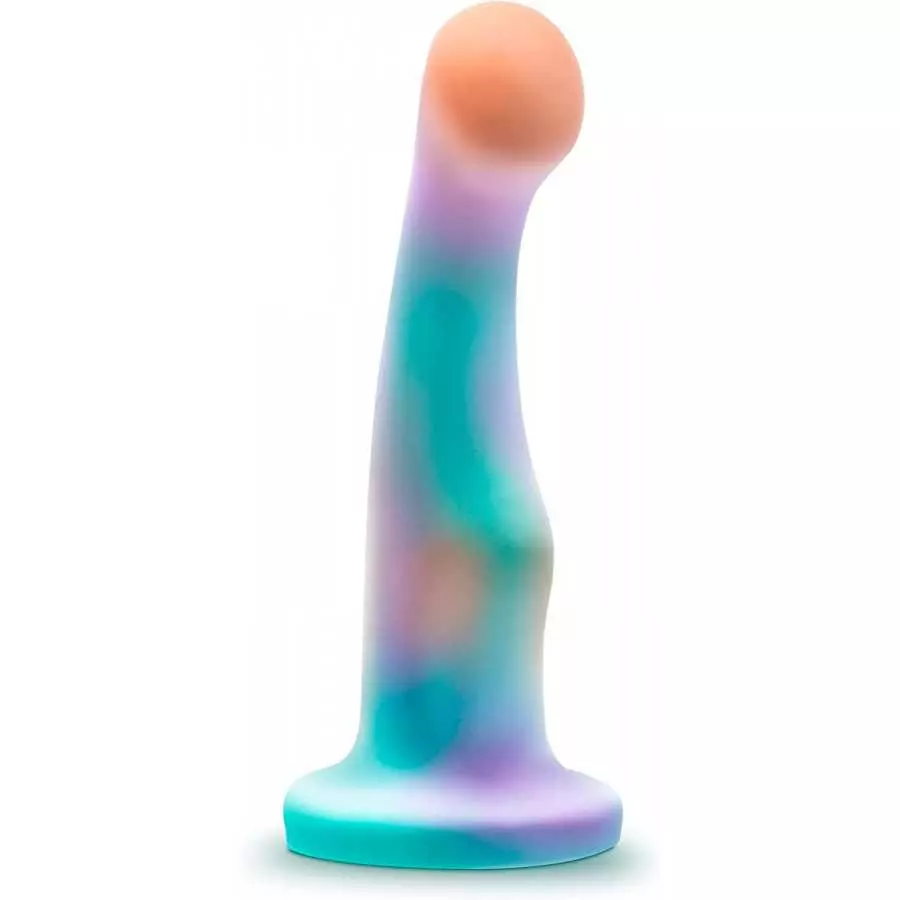 Blush Avant Opal Dreams Silicone Dildo - Curved Shaft for G Spot and P Spot Stimulation - Powerful Suction Cup Base for Hands Fr