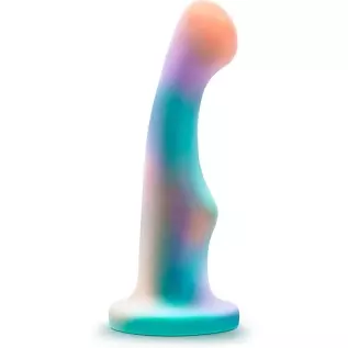 Blush Avant Opal Dreams Silicone Dildo - Curved Shaft for G Spot and P Spot Stimulation - Powerful Suction Cup Base for Hands Fr