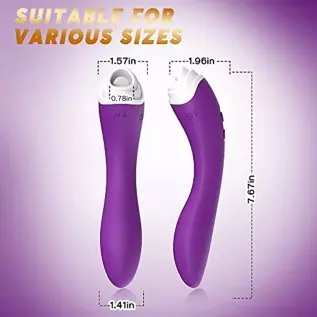 G-Spot Vibrator, Clitoris Licking Stimulator, Dual Stimulation for Clitoral/Nipple/G-spot with 9 Vibrations&9 Pulsations Licking G-Spot Vibrator, Clitoris Licking Stimulator, Dual Stimulation for Clitoral/Nipple/G-spot with 9 Vibrations&9 Pulsations Licking
